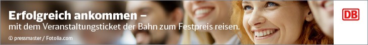 Erfolgreich ankommen – mit dem Veranstaltungstickdet der Bahn zum Festpreis reisen. Erfolgreich ankommen – mit dem Veranstaltungstickdet der Bahn zum Festpreis reisen.